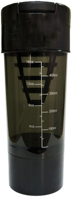 UDAK Cyclone 500 ml Shaker(Pack of 1, Black)