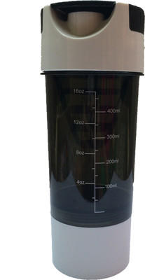 

UDAK Cyclone 500 ml Shaker(Pack of 1, White), Black;white