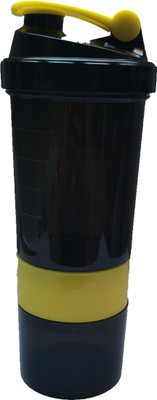 

UDAK Speed 500 ml Shaker(Pack of 1, Yellow, Black), Black;yellow
