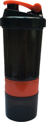 

UDAK Speed 500 ml Shaker(Pack of 1, Orange, Black), Black;orange