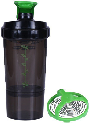 

UDAK Speed Gym Shaker 500 ml Shaker(Pack of 1, Green), Black
