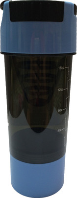 

UDAK Cyclone 500 ml Shaker(Pack of 1, Blue), Black;cyan blue