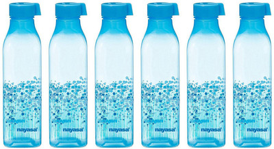 NAYASA 1000 ml Plastic Bottle(Pack of 6, Blue)