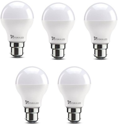 Syska 5 W Standard B22 LED Bulb(White, Pack of 5)