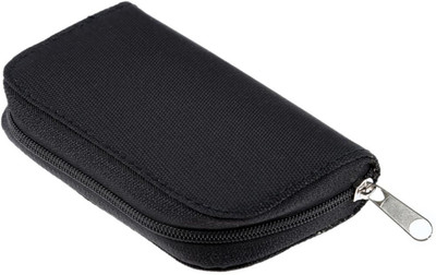

CHARMY Memory Card Holder Pouch Bag for 22 slots for various Cards SD MicroSD CF Camera Bag(Black)