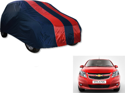 Flipkart SmartBuy Car Cover For Chevrolet UVA (Without Mirror Pockets)(Blue, Red)