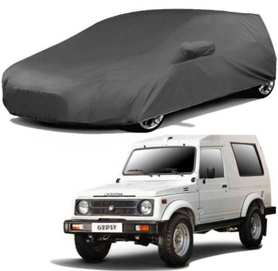 ANLOPE Car Cover For Maruti Suzuki Gypsy MG-410 (With Mirror Pockets)(Grey)