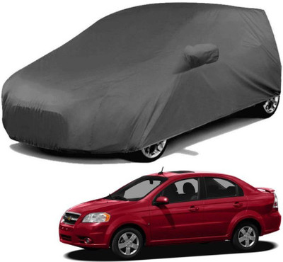 ANLOPE Car Cover For Chevrolet Aveo Uva (With Mirror Pockets)(Grey)