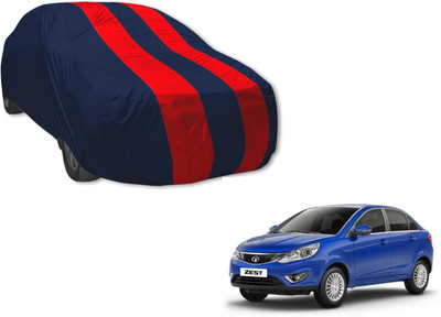 UDGHA Car Cover For Tata Zest (Without Mirror Pockets)(Blue, Red)