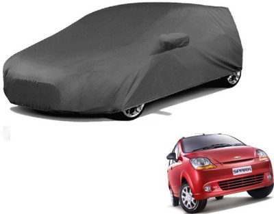 ANLOPE Car Cover For Chevrolet Spark (With Mirror Pockets)(Grey)