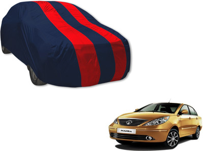 UDGHA Car Cover For Tata Manza (Without Mirror Pockets)(Blue, Red)