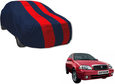 UDGHA Car Cover For Maruti Suzuki Esteem (Without Mirror Pockets)(Blue, Red)