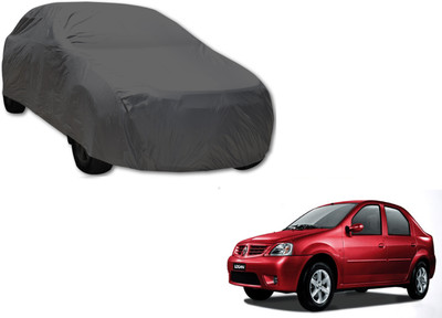 UDGHA Car Cover For Mahindra Logan (Without Mirror Pockets)(Grey)