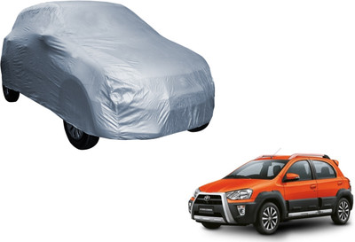 UDGHA Car Cover For Toyota Etios Cross (Without Mirror Pockets)(Silver)