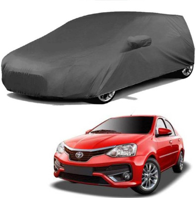 ANLOPE Car Cover For Toyota Etios Liva (With Mirror Pockets)(Grey)