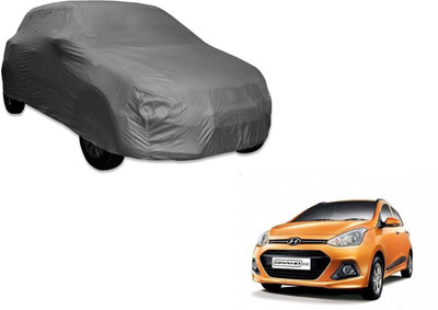 UDGHA Car Cover For Hyundai Grand i10 (Without Mirror Pockets)(Grey)