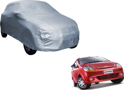 Flipkart SmartBuy Car Cover For Chevrolet Spark (Without Mirror Pockets)(Silver)