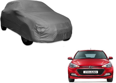 UDGHA Car Cover For Hyundai Elite i20 (Without Mirror Pockets)(Grey)