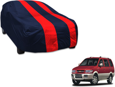 UDGHA Car Cover For Chevrolet Tavera (Without Mirror Pockets)(Blue, Red)