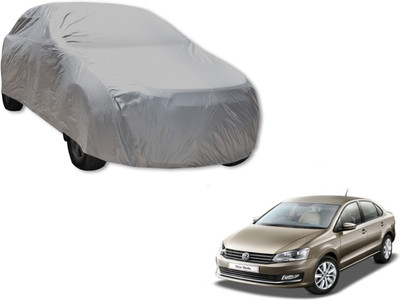 UDGHA Car Cover For Volkswagen Vento (Without Mirror Pockets)(Silver)