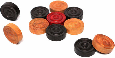 

QUINERGYS ™ Pletinum High Grad "A" Carrom Board Superior Carrom-Men Tournament Carrom Pawns(Pack of 24)