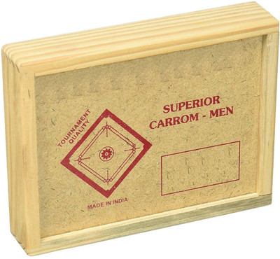 

QUINERGYS ™ Highly Resistant Authentic Carrom Board Coins - Amatuer Carrom Pawns(Pack of 24)
