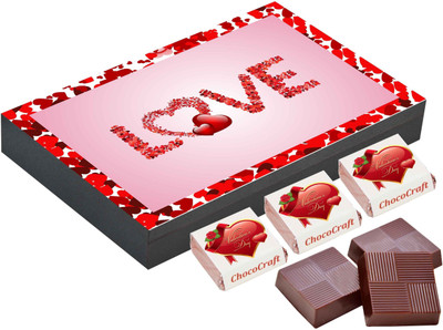 

CHOCOCRAFT Valentine Day Gifts - Creative Gifts For Girlfriend - 18 Chocolate Box Truffles(500 g)
