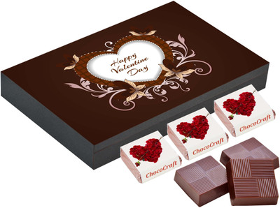 

CHOCOCRAFT Gifts For Boyfriend - Homemade Valentine Gifts - 18 Chocolate Box Truffles(500 g)