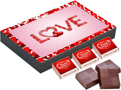 

CHOCOCRAFT Valentine's Gift - Homemade Valentine Gifts - 12 Chocolate Box Truffles(400 g)