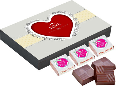 

CHOCOCRAFT Valentine's Day Gift - Love Present - 12 Chocolate Box Truffles(400 g)