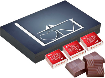 

CHOCOCRAFT Valentine Day Gift - Small Gifts For Boyfriend - 18 Chocolate Box Truffles(500 g)