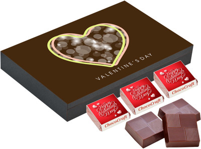 

CHOCOCRAFT Valentine Day Gift - Happy Valentine Day Gift - 18 Chocolate Box Truffles(500 g)