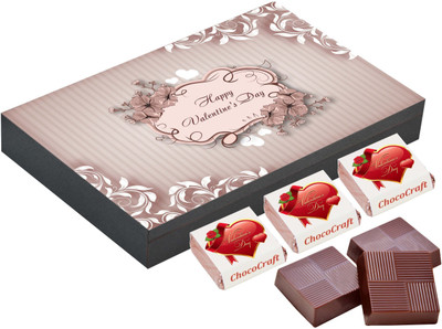 

CHOCOCRAFT Valentine Day Gifts - Small Gift Ideas For Boyfriend - 12 Chocolate Box Truffles(400 g)