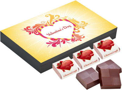 

CHOCOCRAFT Valentine Day Gifts - Romantic Gift Ideas For Girlfriend - 18 Chocolate Box Truffles(500 g)