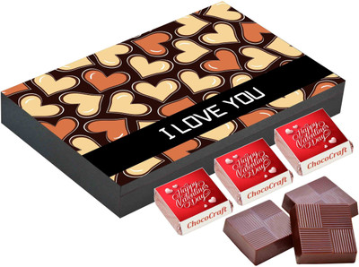 

CHOCOCRAFT Valentine Day Gift - Valentines Day Gifts For Him - 12 Chocolate Box Truffles(400 g)