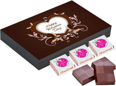 

CHOCOCRAFT Valentine's Day Gift - Romantic Surprises For Boyfriend Birthday - 12 Chocolate Box Truffles(400 g)