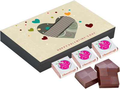 

CHOCOCRAFT Valentine's Day Gift - Romantic Gift Ideas For Him - 18 Chocolate Box Truffles(500 g)