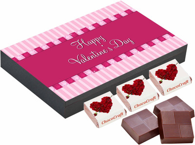 

CHOCOCRAFT Gifts For Boyfriend - Memorable Gift For Husband - 18 Chocolate Box Truffles(500 g)