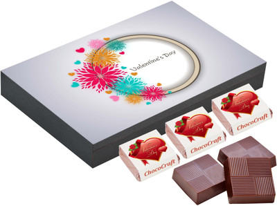 

CHOCOCRAFT Valentine Day Gifts - Perfect Gift For Husband - 18 Chocolate Box Truffles(500 g)