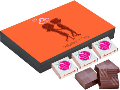 

CHOCOCRAFT Valentine's Day Gift - Happy Valentine Day Gift - 12 Chocolate Box Truffles(400 g)