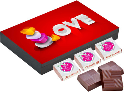

CHOCOCRAFT Valentine's Day Gift - Romantic Birthday Gifts For Husband - 9 Chocolate Box Truffles(325 g)