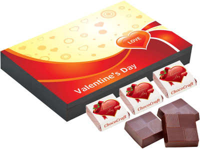 

CHOCOCRAFT Valentine Day Gifts - Romantic Homemade Gifts For Girlfriend - 18 Chocolate Box Truffles(500 g)