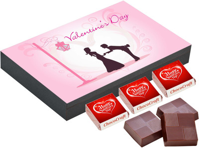 

CHOCOCRAFT Valentine's Gifts - Romantic Birthday Gifts Wife - 18 Chocolate Box Truffles(500 g)
