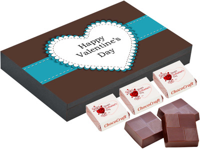 

CHOCOCRAFT Valentine Gift - Romantic Homemade Gifts For Girlfriend - 12 Chocolate Box Truffles(400 g)