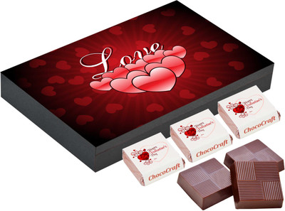 

CHOCOCRAFT Valentine Gift - Best Romantic Gifts For Girlfriend - 18 Chocolate Box Truffles(500 g)