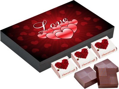 

CHOCOCRAFT Gifts For Boyfriend - Send Valentines Day Gifts - 18 Chocolate Box Truffles(500 g)