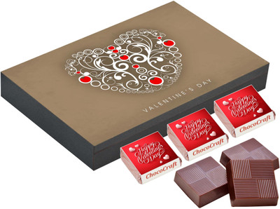 

CHOCOCRAFT Valentine Day Gift - Special Gift For Girlfriend - 18 Chocolate Box Truffles(500 g)