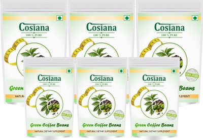 

cosiana Pure Organic Best Quality Green Coffee Beans for Weight Management 500gm ( Pack of 6) Instant Coffee 3 kg(Pack of 6)