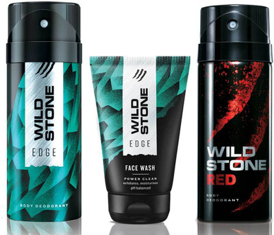 

Wild Stone Edge Facewash, Edge and Red(Set of 3)