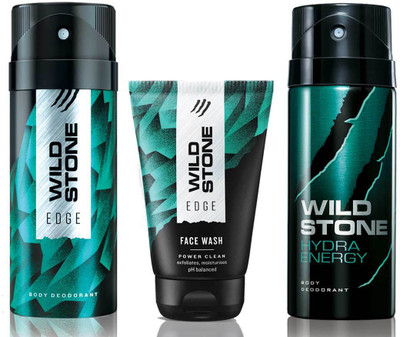 

Wild Stone Edge Facewash, Edge and Hydra Energy(Set of 3)